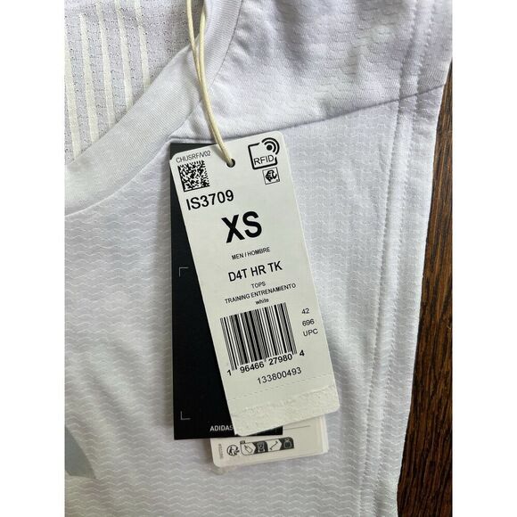 Adidas Men's White Heat.RDY Training Tank Top | Sleeveless Workout Shirt NWT XS - Picture 2 of 6